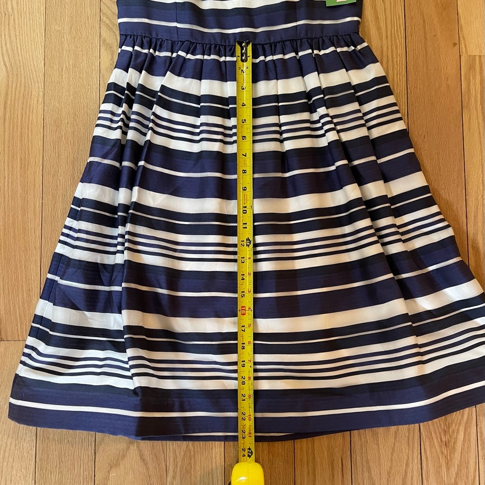 Lilly Pulitzer Women’s Eryn Dress, NWT, Size 8, Blue White Stripes, MSRP $298 - Picture 8 of 10